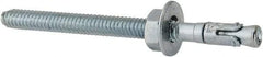 Powers Fasteners - 1/4" Diam, 1/4" Drill, 3-1/4" OAL, Wedge Expansion Concrete Anchor - 1018 Steel, Zinc-Plated Finish, Hex Nut Head, Hex Drive, 2-1/4" Thread Length - Makers Industrial Supply