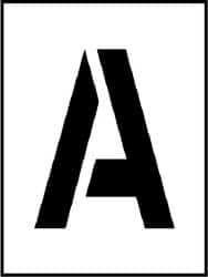 NMC - A to Z Letter Set Stencil - 8 Inch High x 8 Inch Wide Character x 0.06 Inch Thick, Polyethylene, English - Makers Industrial Supply