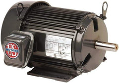 US Motors - 1 Max hp, 3,450 Max RPM, Three Polyphase Electric AC DC Motor - 208-230/460 V Input, Single Phase, 56 Frame, 5/8" Shaft Diam, Rigid Base Mount, ODP Enclosure - Makers Industrial Supply