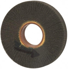 Brite Star - 6" Diam 220 Grit Silicon Carbide Unmounted Flap Wheel - 2" Hole, 1" Wide, Density 7, Coated, Grade Very Fine, 3,400 Max RPM - Makers Industrial Supply