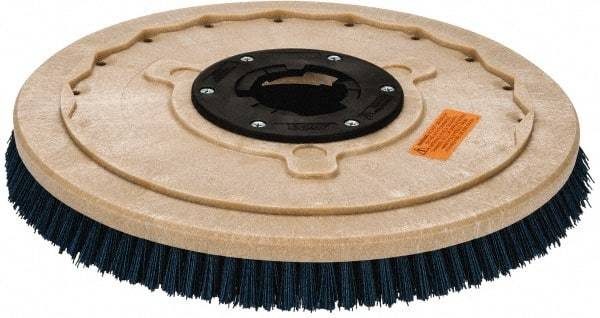 PRO-SOURCE - 20" Diam Scrubbing Brush - 20" Machine, 1-1/2" Trim Length, Blue Pad, Silicone Carbide & Nylon - Makers Industrial Supply