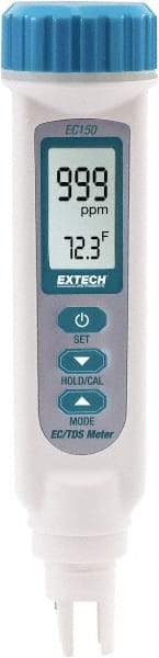 Extech - Pen Style Conductivity Meter - 32 to 122°F, Conductivity Probe - Makers Industrial Supply