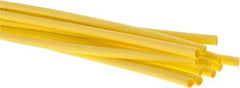 3M - 48" Long, 2:1, Polyolefin Heat Shrink Electrical Tubing - Yellow - Makers Industrial Supply