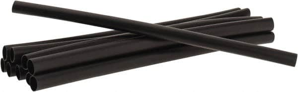 3M - 6" Long, 2:1, Polyolefin Heat Shrink Electrical Tubing - Black - Makers Industrial Supply