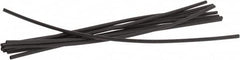 3M - 6" Long, 2:1, Polyolefin Heat Shrink Electrical Tubing - Black - Makers Industrial Supply