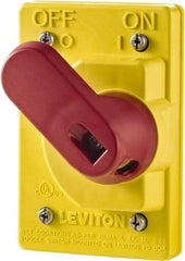 Leviton - Electrical Outlet Box Valox Switch Cover - Includes Manual Motor Starters - Makers Industrial Supply