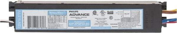 Philips Advance - 4 Lamp, 120-277 Volt, 0.50 to 0.93 Amp, 0 to 39 Watt, Programmed Start, Electronic, Nondimmable Fluorescent Ballast - 0.88, 0.90 Ballast Factor, T8 Lamp - Makers Industrial Supply