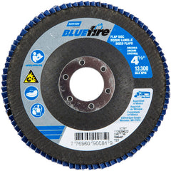 ‎4-1/2 × 7/8″ BlueFire Fiberglass HD Flat Flap Disc Type 27 P36 Grit R884P1 Zirconia Alumina - Makers Industrial Supply