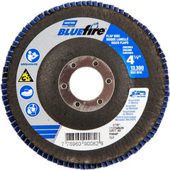 ‎4-1/2 × 7/8″ BlueFire Fiberglass HD Flat Flap Disc Type 27 P40 Grit R884P1 Zirconia Alumina - Makers Industrial Supply