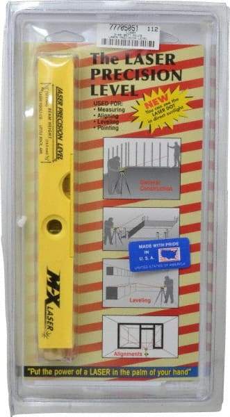 Laser Tools Co. - 1 Beam 1,000' Max Range Laser Precision Level - Red Beam, 1/8" at 100' Accuracy, 241.3mm Long x 1" Wide x 1-1/8" High, Battery Included - Makers Industrial Supply