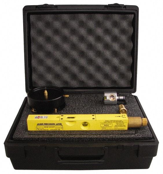 Laser Tools Co. - 100 Ft. Max Measuring Range, Red Beam Laser Precision Level - Includes Adapter, Beam Bender, Case, Laser Precision Level - Makers Industrial Supply