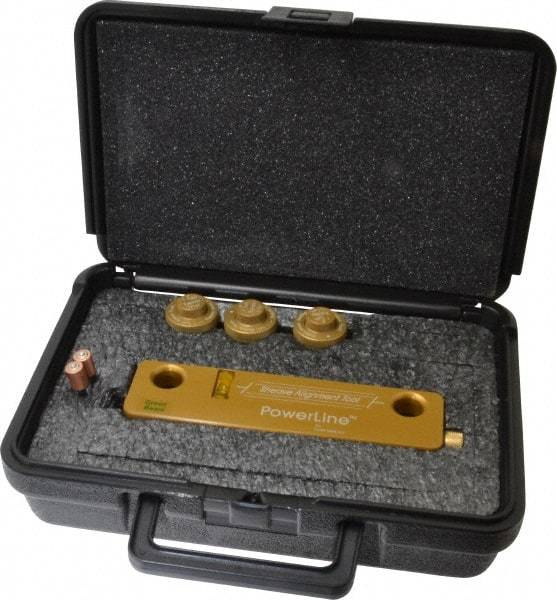 Laser Tools Co. - Green Beam Sheave Alignment System - Includes (3) Retro-Reflective Adjustable Alignment Targets, Foam Filled Hard Carry Case, GL80 PowerLine Sheave Alignment Tool - Makers Industrial Supply