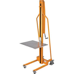 Wesco Industrial Products - 220 Lb Capacity, 59" Lift Height, Manual Steel Manually Operated Lift - Makers Industrial Supply