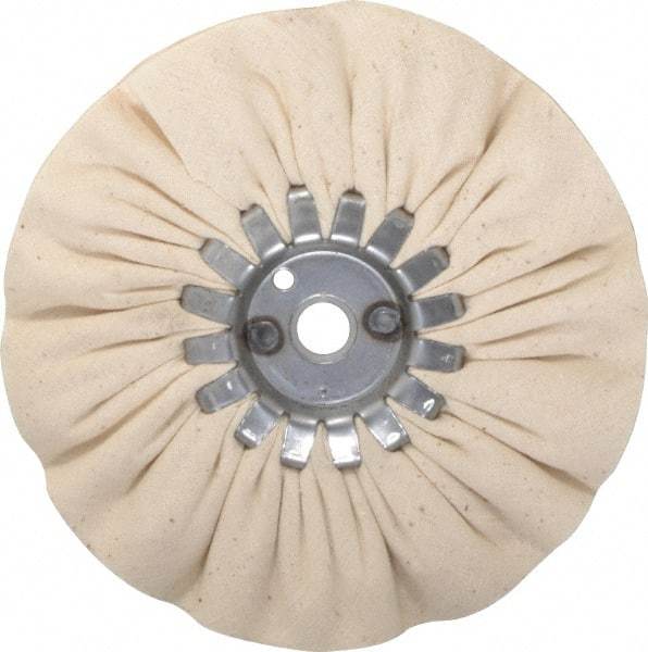 Made in USA - 6" Diam x 1/2" Thick Unmounted Buffing Wheel - 14 Ply, Bias Cut, 5/8" Arbor Hole - Makers Industrial Supply