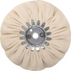 Made in USA - 6" Diam x 1/2" Thick Unmounted Buffing Wheel - 14 Ply, Bias Cut, 5/8" Arbor Hole - Makers Industrial Supply