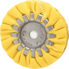 Made in USA - 4" Diam x 1/2" Thick Unmounted Buffing Wheel - 14 Ply, Bias Cut, 1/2" Arbor Hole - Makers Industrial Supply