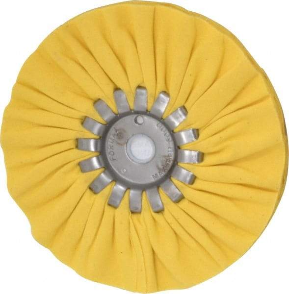 Made in USA - 6" Diam x 1/2" Thick Unmounted Buffing Wheel - 14 Ply, Bias Cut, 5/8" Arbor Hole - Makers Industrial Supply