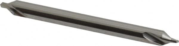 Made in USA - #1 Plain Cut 60° Incl Angle Solid Carbide Combo Drill & Countersink - Makers Industrial Supply