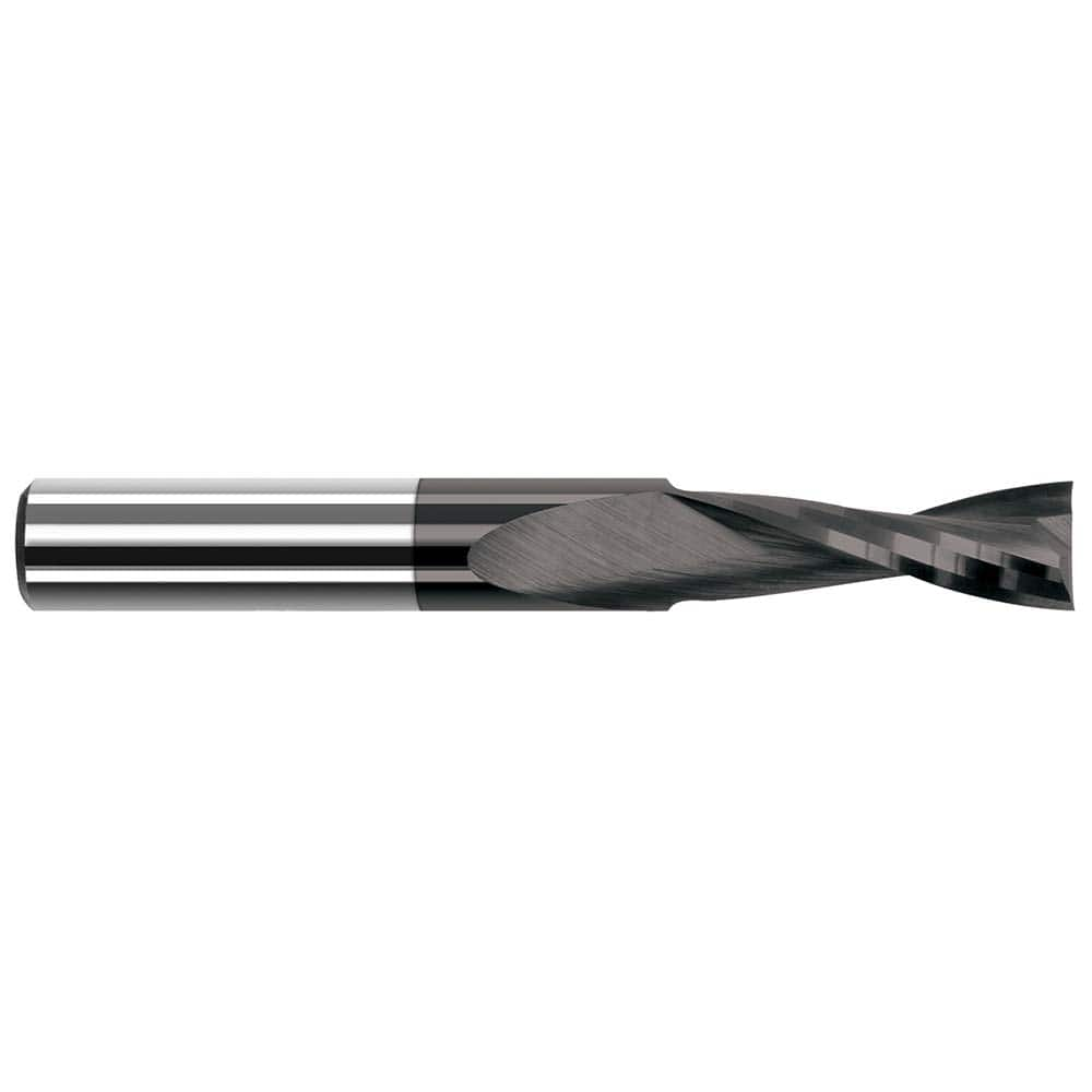 Harvey Tool - 1/32", 3/32" LOC, 1/8" Shank Diam, 1-1/2" OAL, 2 Flute Solid Carbide Square End Mill - Exact Industrial Supply