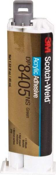 3M - 45 mL Cartridge Two Part Acrylic Adhesive - 5 min Working Time, Series DP8405NS - Makers Industrial Supply