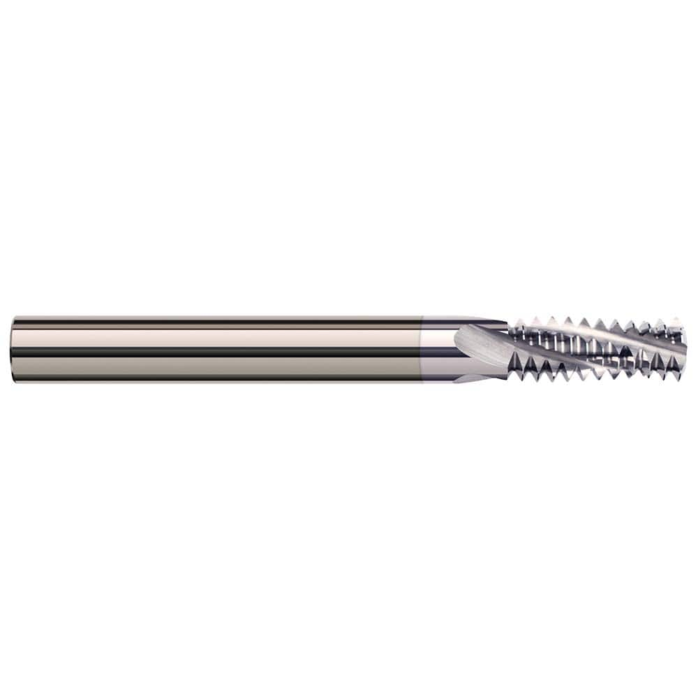 Harvey Tool - Straight Flute Thread Mills; Threads Per Inch: 40 ; Thread Size (Inch): 4-40 ; Minimum Nominal Diameter (Inch): #4 ; Material: Solid Carbide ; Thread Type: Internal/External ; Shank Diameter (Inch): 1/8 - Exact Industrial Supply