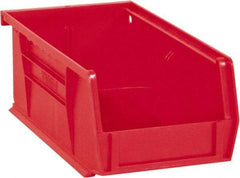 Durham - 7-7/16" Deep, Red Plastic Hang and Stack Bins - 3" High x 4-3/16" Wide x 7-7/16" Long - Makers Industrial Supply