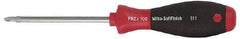 Wiha - #2, Round Shaft Phillips Screwdriver - 12" Blade Length, Ergonomic Handle - Makers Industrial Supply