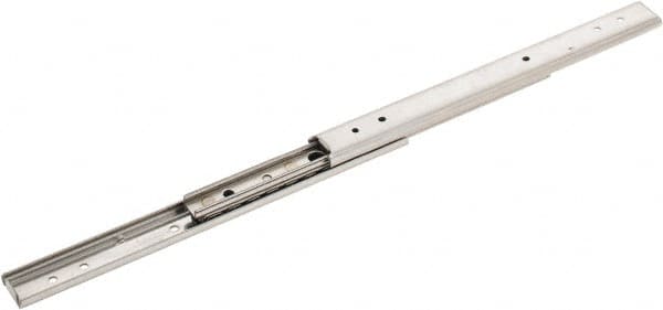 Sugatsune - 7-57/64" Slide Length, 9-1/32" Travel Length, Stainless Steel Ball Bearing Slide - 66 Lb Capacity at Full Extension - Makers Industrial Supply