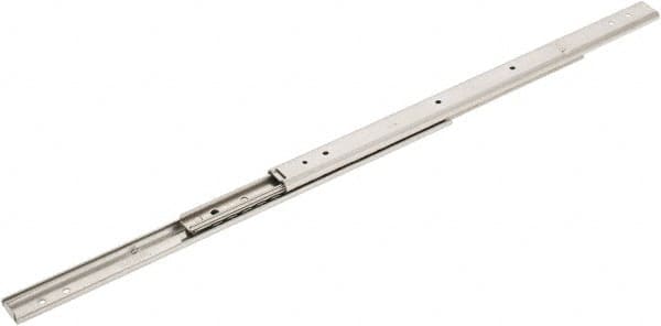 Sugatsune - 11-53/64" Slide Length, 12-31/32" Travel Length, Stainless Steel Ball Bearing Slide - 66 Lb Capacity at Full Extension - Makers Industrial Supply