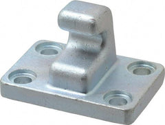 Gibraltar - 1 Lb Capacity, 0.41" Mounting Hole, Steel Clamp Latch Plate & Hook Assembly - 2.13" Base Length x 3.13" Base Width - Makers Industrial Supply