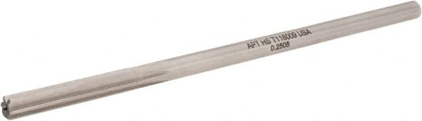 Alvord Polk - 0.2505" High Speed Steel 6 Flute Chucking Reamer - Makers Industrial Supply