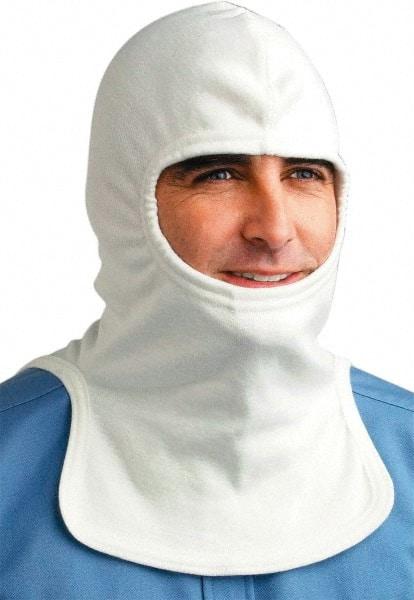 PRO-SAFE - Universal Size, Flame Resistant, Nomex Hood - 2 HRC, 10 Cal/Square cm, White - Makers Industrial Supply