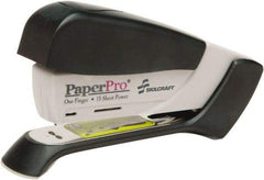 Ability One - 15 Sheet Desktop Stapler - Black, Gray - Makers Industrial Supply