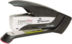 Ability One - 25 Sheet Desktop Stapler - Black & Silver - Makers Industrial Supply