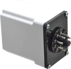 Macromatic - 8 Pin, Multiple Range DPDT Time Delay Relay - 10 Contact Amp, 120 VAC/VDC, Knob - Makers Industrial Supply