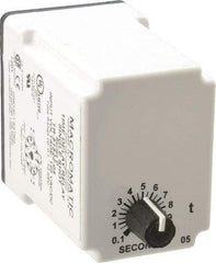 Macromatic - 11 Pin, Multiple Range DPDT Time Delay Relay - 10 Contact Amp, 120 VAC/VDC, Knob - Makers Industrial Supply