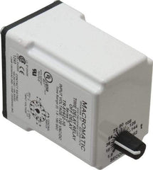 Macromatic - 11 Pin, Multiple Range DPDT Time Delay Relay - 10 Contact Amp, 120 VAC/VDC, Knob - Makers Industrial Supply