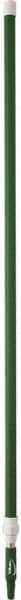 Vikan - 115 x 1-1/4" Aluminum Squeegee Handle - European Threaded Connection, Green, Telescoping - Makers Industrial Supply