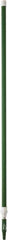 Vikan - 115 x 1-1/4" Aluminum Squeegee Handle - European Threaded Connection, Green, Telescoping - Makers Industrial Supply