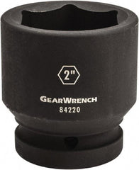 GearWrench - 1" Drive 2-1/2" Standard Impact Socket - 6 Points, 3-20/43" OAL - Makers Industrial Supply