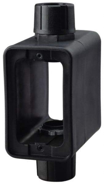 Cooper Wiring Devices - 1 Gang, Thermoplastic Rectangle Portable Outlet Box - 6-1/2" Overall Height x 4-1/4" Overall Width x 2-5/8" Overall Depth, Weather Resistant - Makers Industrial Supply