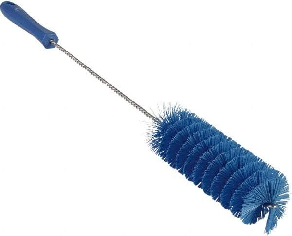 Vikan - 2" Diam Polyester Valve Brush - 19-5/8" OAL, 5-15/16" Head Length, Polypropylene & Stainless Steel Handle - Makers Industrial Supply