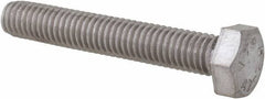 Value Collection - M5x0.80mm Metric Coarse, 30mm Length Under Head Hex Head Cap Screw - Fully Threaded, Grade 18-8 & Austenitic A2 Stainless Steel, Uncoated, 8mm Hex - Makers Industrial Supply