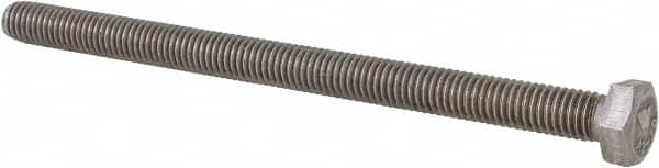 Value Collection - M5x0.80mm Metric Coarse, 75mm Length Under Head Hex Head Cap Screw - Fully Threaded, Grade 18-8 & Austenitic A2 Stainless Steel, Uncoated, 8mm Hex - Makers Industrial Supply