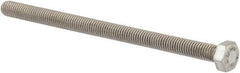 Value Collection - M5x0.80mm Metric Coarse, 80mm Length Under Head Hex Head Cap Screw - Fully Threaded, Grade 18-8 & Austenitic A2 Stainless Steel, Uncoated, 8mm Hex - Makers Industrial Supply