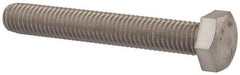 Value Collection - M8x1.25mm Metric Coarse, 55mm Length Under Head Hex Head Cap Screw - Fully Threaded, Grade 18-8 & Austenitic A2 Stainless Steel, Uncoated, 13mm Hex - Makers Industrial Supply