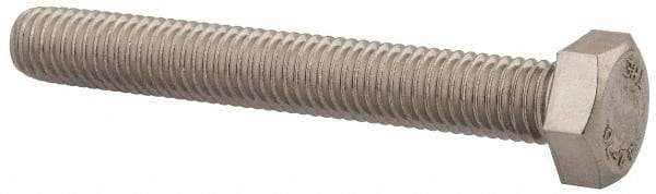 Value Collection - M8x1.25mm Metric Coarse, 60mm Length Under Head Hex Head Cap Screw - Fully Threaded, Grade 18-8 & Austenitic A2 Stainless Steel, Uncoated, 13mm Hex - Makers Industrial Supply