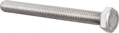 Value Collection - M8x1.25mm Metric Coarse, 80mm Length Under Head Hex Head Cap Screw - Fully Threaded, Grade 18-8 & Austenitic A2 Stainless Steel, Uncoated, 13mm Hex - Makers Industrial Supply