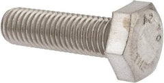 Value Collection - M10x1.50mm Metric Coarse, 35mm Length Under Head Hex Head Cap Screw - Fully Threaded, Grade 18-8 & Austenitic A2 Stainless Steel, Uncoated, 17mm Hex - Makers Industrial Supply