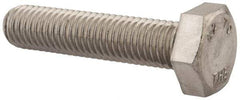 Value Collection - M10x1.50mm Metric Coarse, 45mm Length Under Head Hex Head Cap Screw - Fully Threaded, Grade 18-8 & Austenitic A2 Stainless Steel, Uncoated, 17mm Hex - Makers Industrial Supply